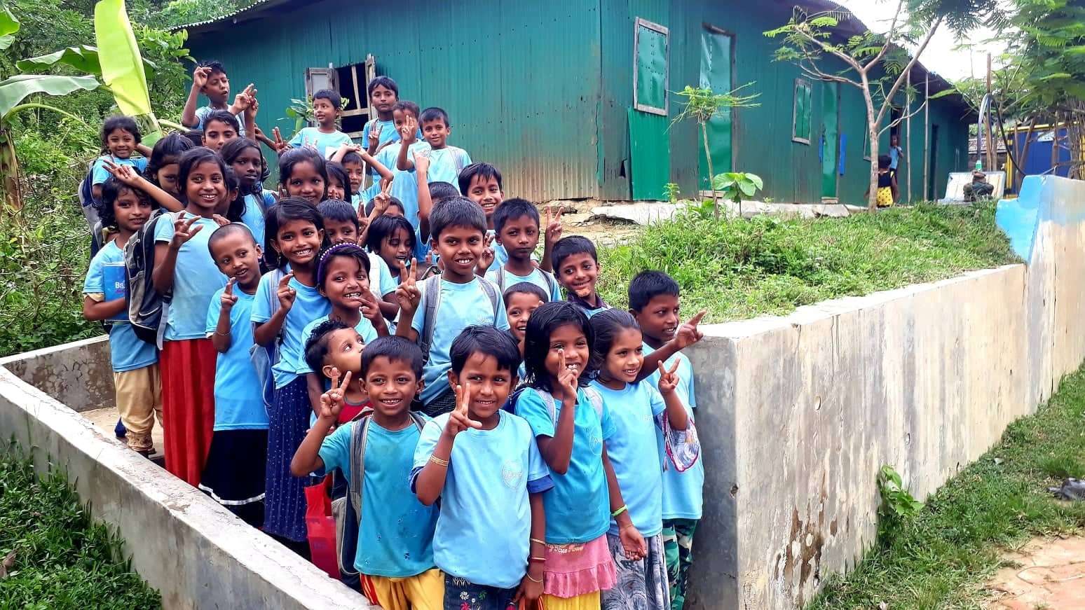 Rohingya refugee learning center