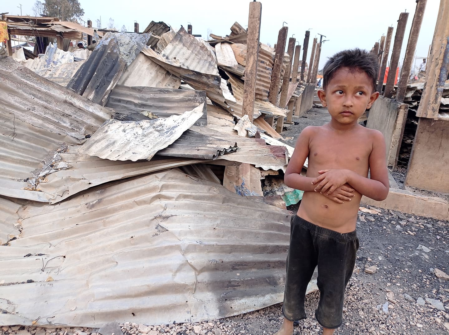 Fire Rage in Rohingya Camp